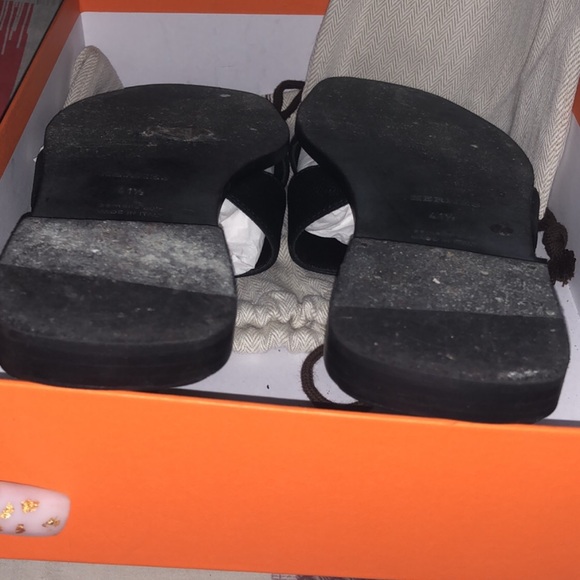 SOLD on E bay Hermès black sandal size 41/half - Picture 5 of 5